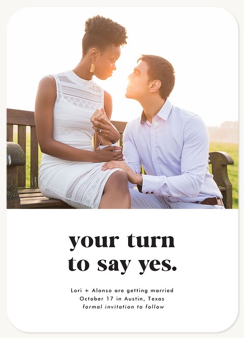 Your Turn Save the Date Cards