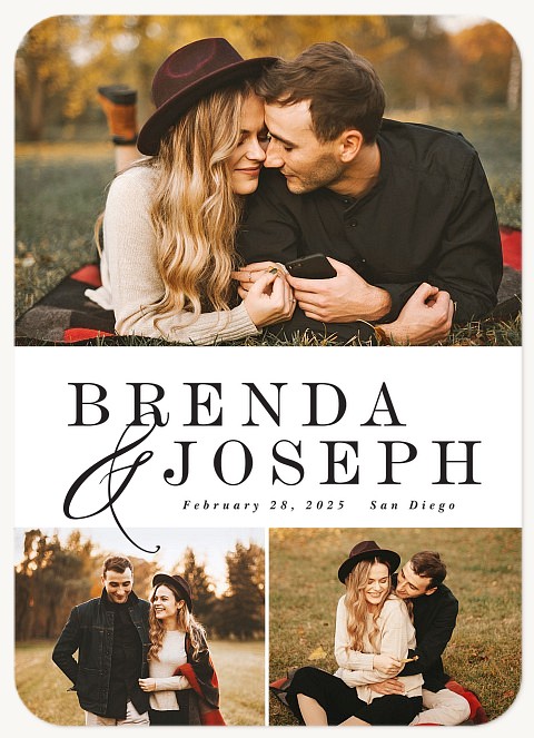 Traditional Combo Save the Date Cards