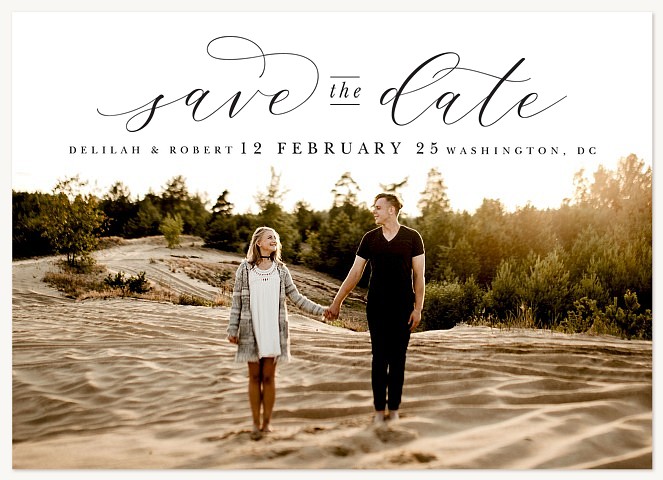 Classic Swirls Save the Date Cards