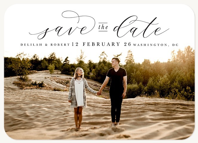 Classic Swirls Save the Date Cards