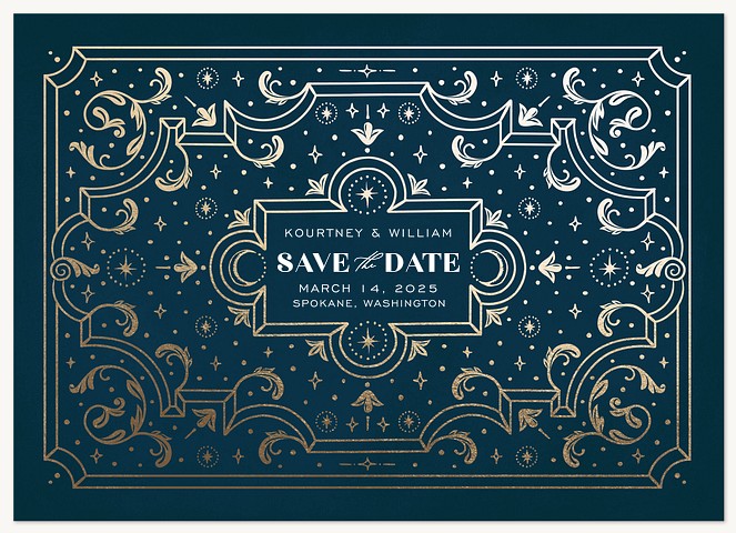 Venitian Gilding Save the Date Cards