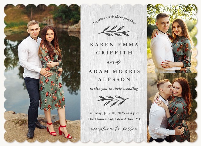 Inked Laurels Wedding Invitations