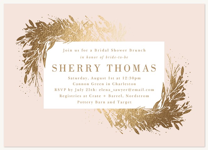 Mille Feuille Bridal Shower Invitations