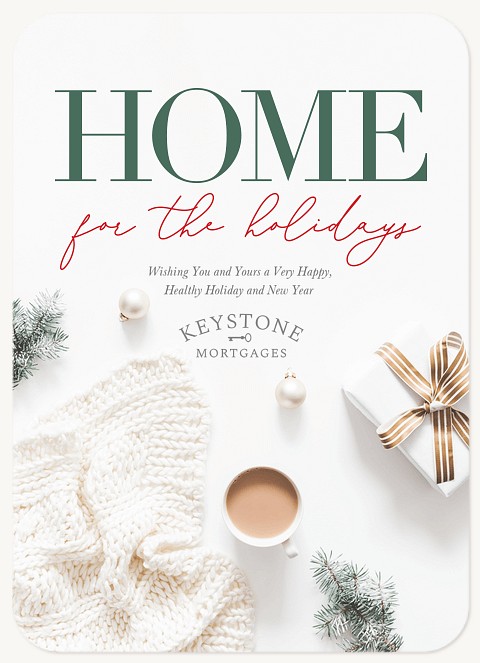 Cozy Home Business Holiday Cards