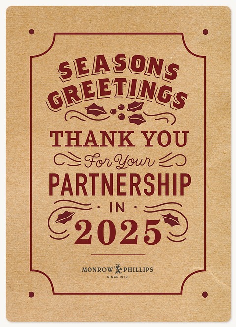 Krafted Partnership Holiday & Christmas Magnet Cards