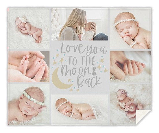 To The Moon Custom Blankets