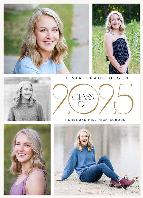 Deco Collage Graduation Announcements