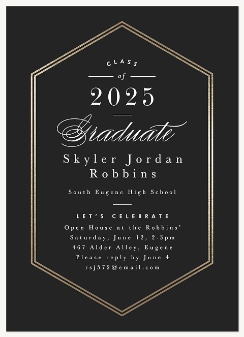 Elegant Geo Graduation Cards