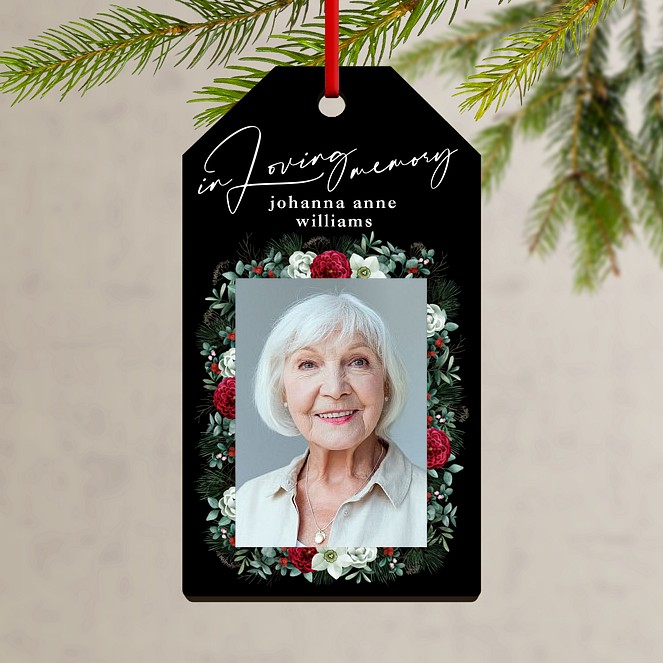 In Loving Memory Custom Ornaments