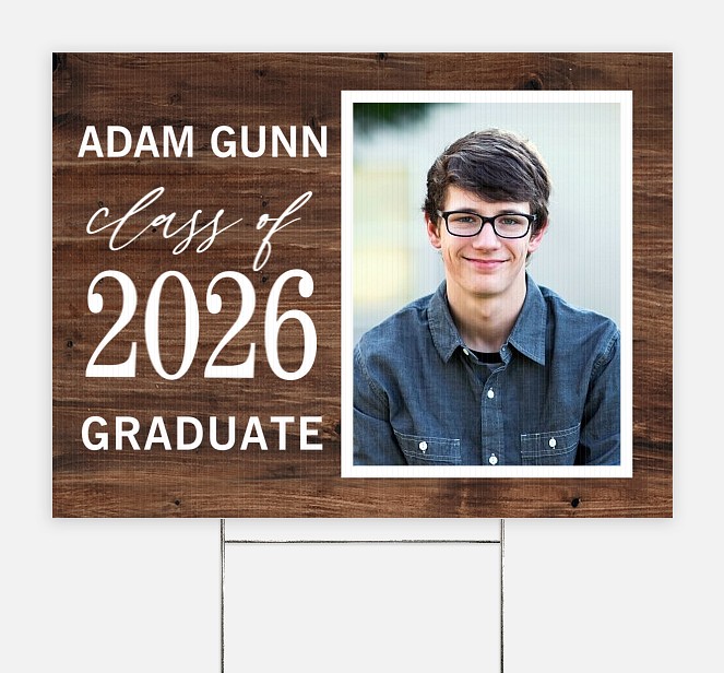 Rustic Class Graduation Yard Signs