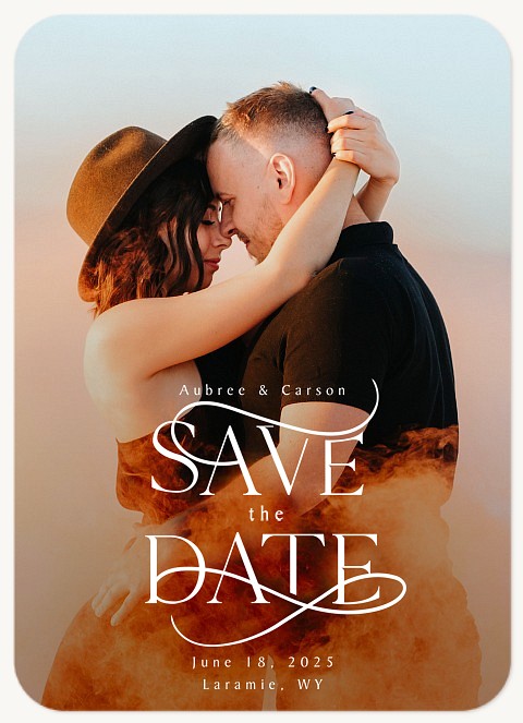 Embellished Greeting Save the Date Cards