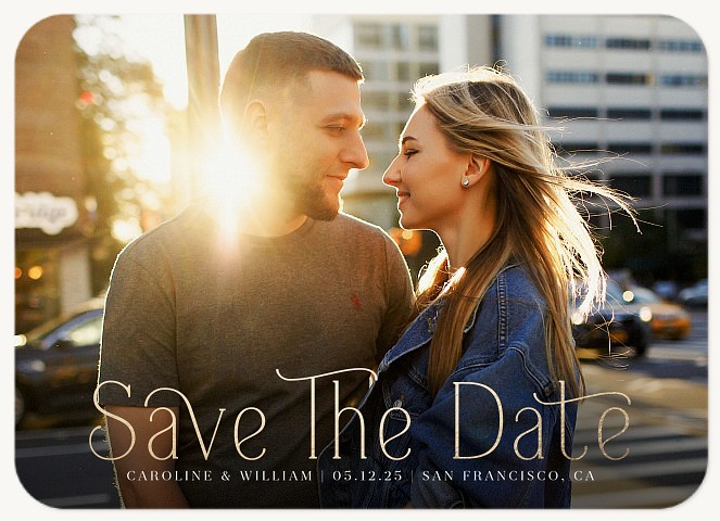 Golden Greeting Save the Date Cards