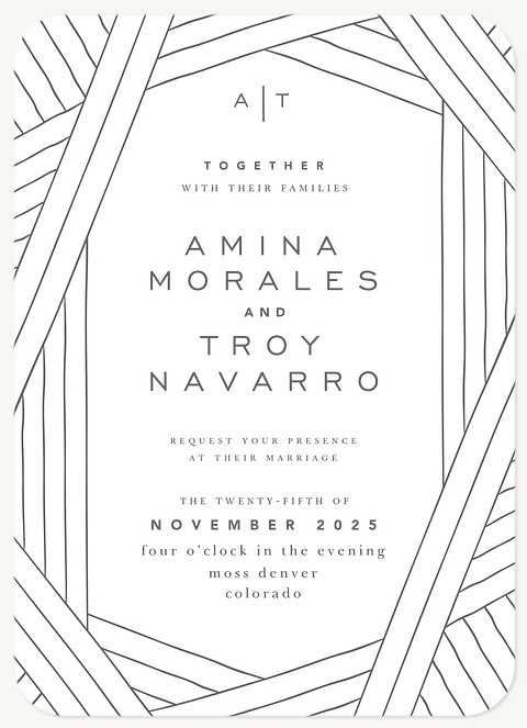Modern Geometric Wedding Invitations