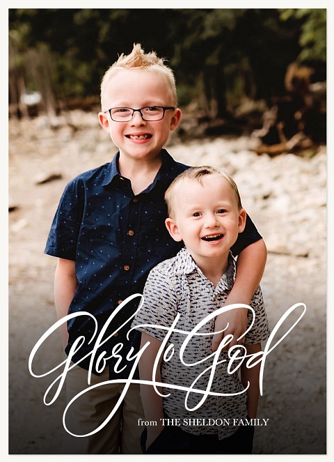 Divine Glory Personalized Holiday Cards