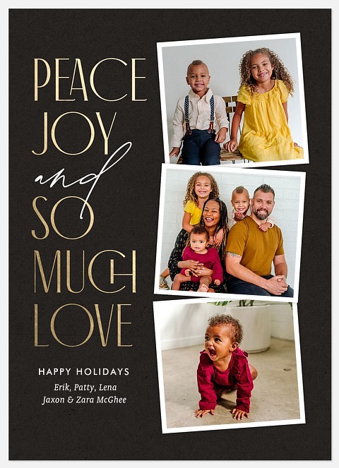 So Much Love Holiday Photo Cards