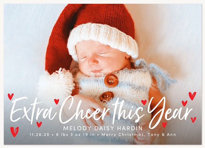 Extra Cheerful Personalized Holiday Cards