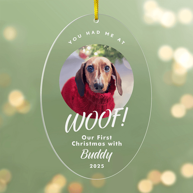 Big Woof Personalized Ornaments