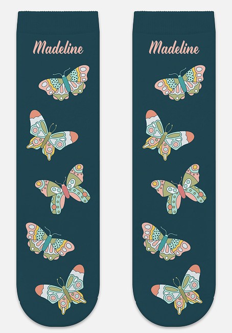 Swift Butterflies Custom Socks