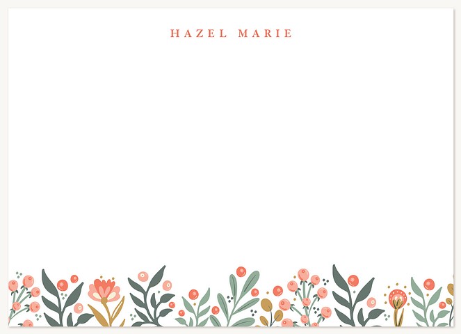Spring Blooms Stationery