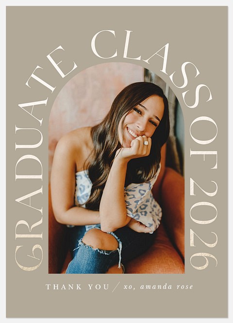 Arched Text Thank You Cards 