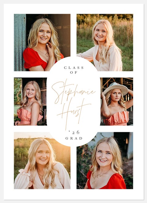 Classic Oval Graduation Cards
