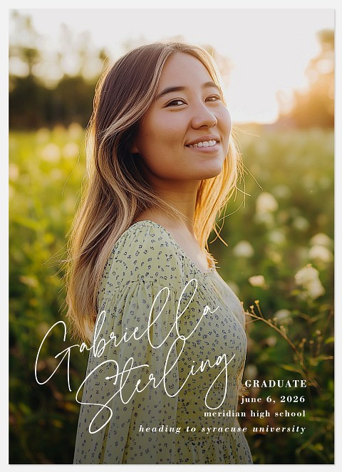 Side Script Graduation Cards