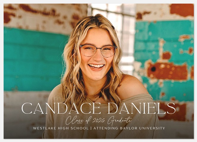 Large Name Graduation Cards