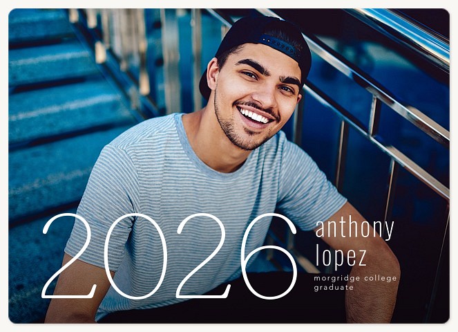 Sleek Year Graduation Cards