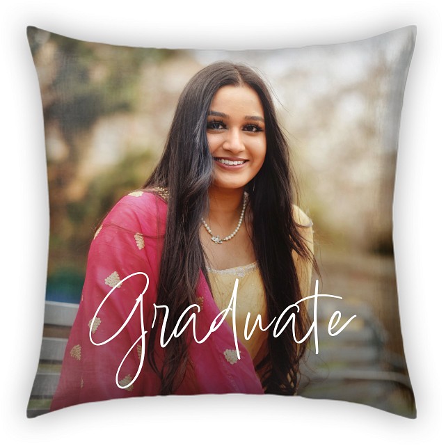 Graduate Script Custom Pillows