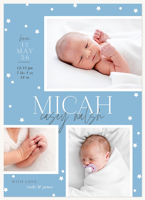 Dreamy Collage Baby Announcements