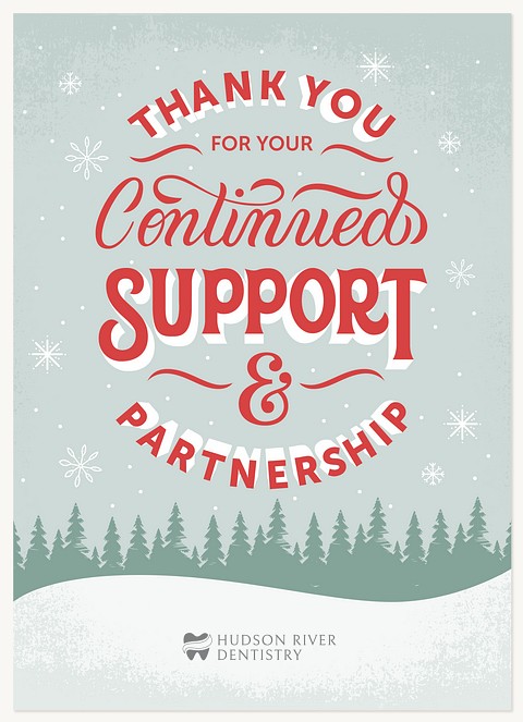 Continued Support Business Holiday Cards