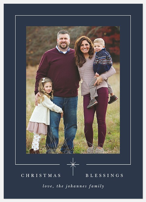 Starry Blessings Holiday Photo Cards