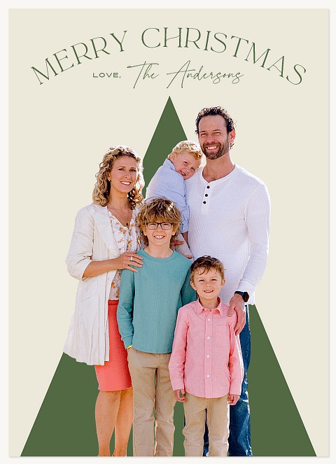 Seasonal Tree Personalized Holiday Cards