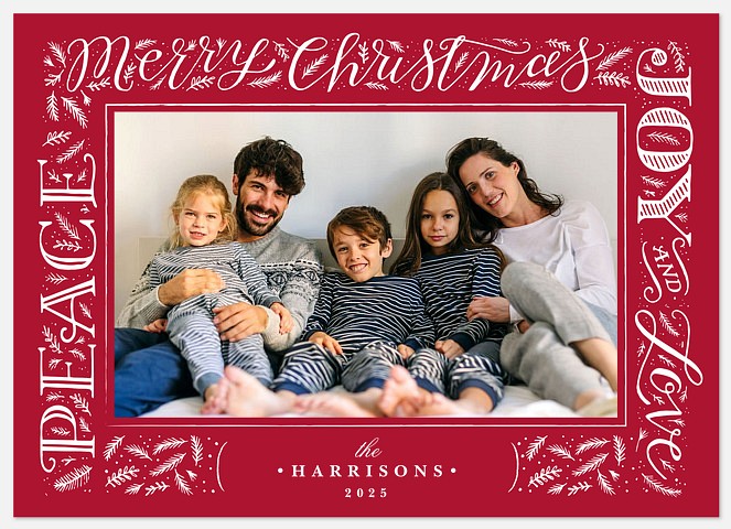 Fanciful Messages Holiday Photo Cards