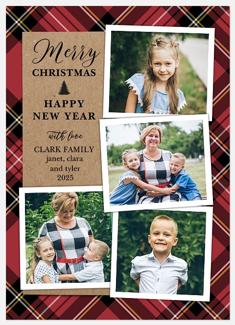 Tartan Tidings Holiday Photo Cards