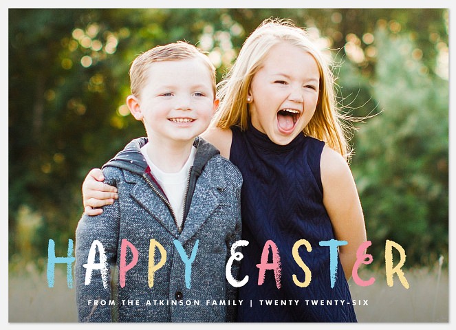 Color Mix Easter Photo Cards