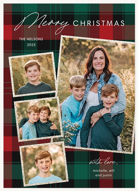 Festive Glam Personalized Holiday Cards