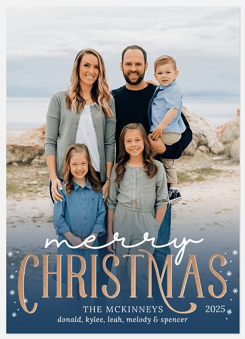 Merged Overlay Holiday Photo Cards