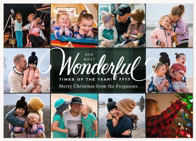Wonderful Times Personalized Holiday Cards