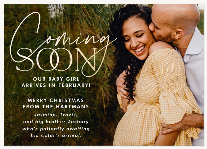 Coming Soon Personalized Holiday Cards