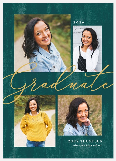 Painterly Elegance Graduation Cards