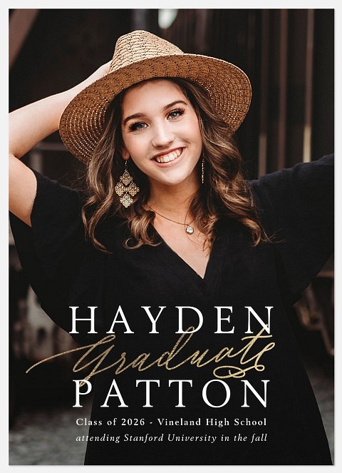 Golden Graduate Graduation Cards