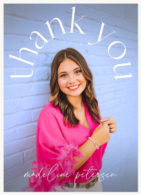 Arched On Top Thank You Cards 