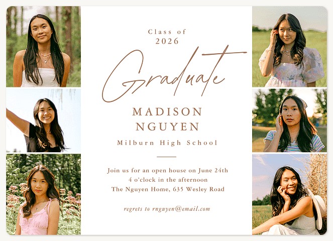 Modern Reel Graduation Announcements