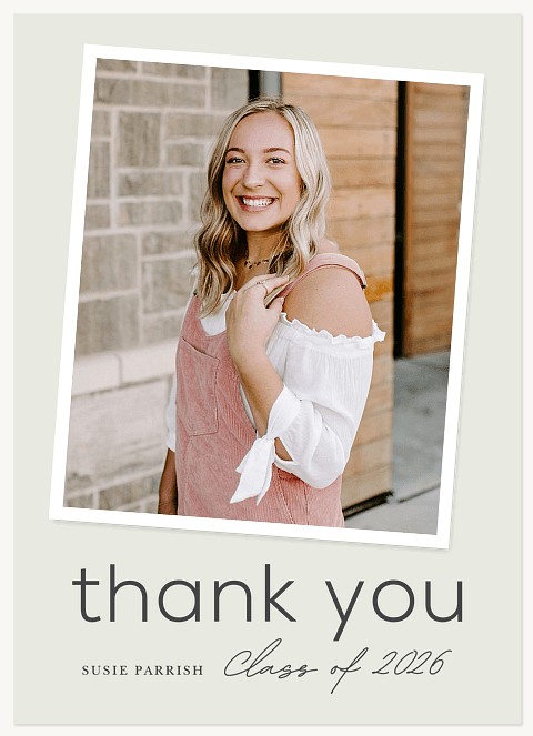 Modern Scrapbook Photo Thank You Cards 