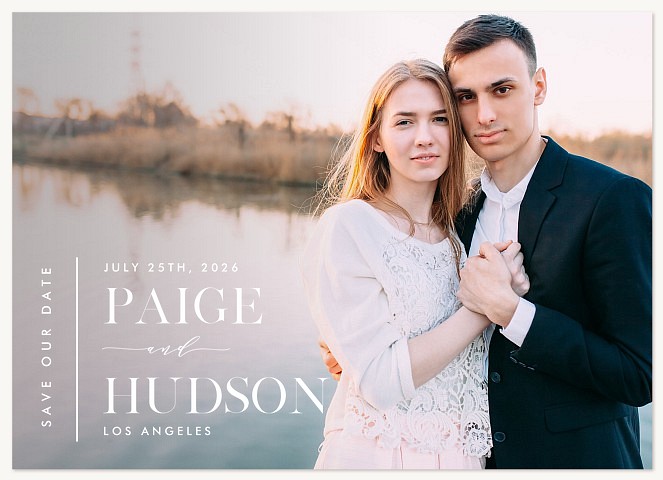 Modern Typography Save the Date Cards