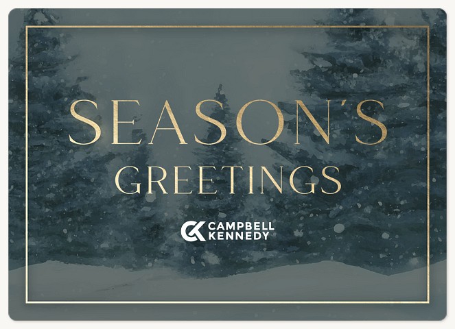 Winter Flurries Holiday & Christmas Magnet Cards