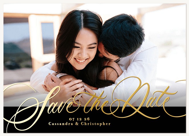 Ornate Flourish Save the Date Cards