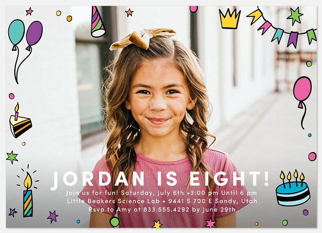 Doodles Kids' Birthday Invitations