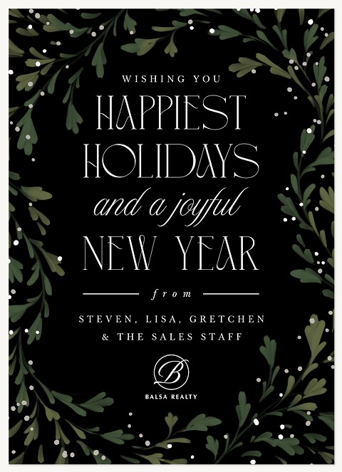 Traditional Stack Business Holiday Cards